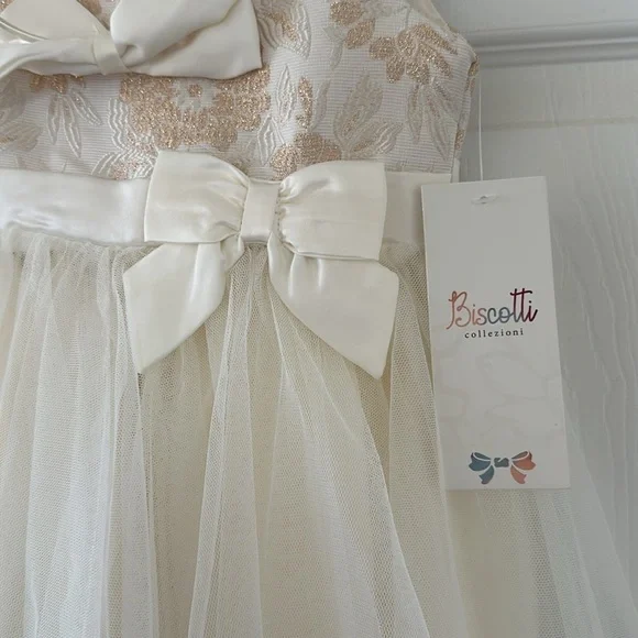 Cream Biscotti Formal Dress 4T - Picture 4 of 7